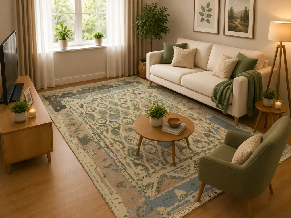 craftyn-bhadohi-carpet-heritage-vintage-oushak-hand-knotted-wool-rug-sage-green